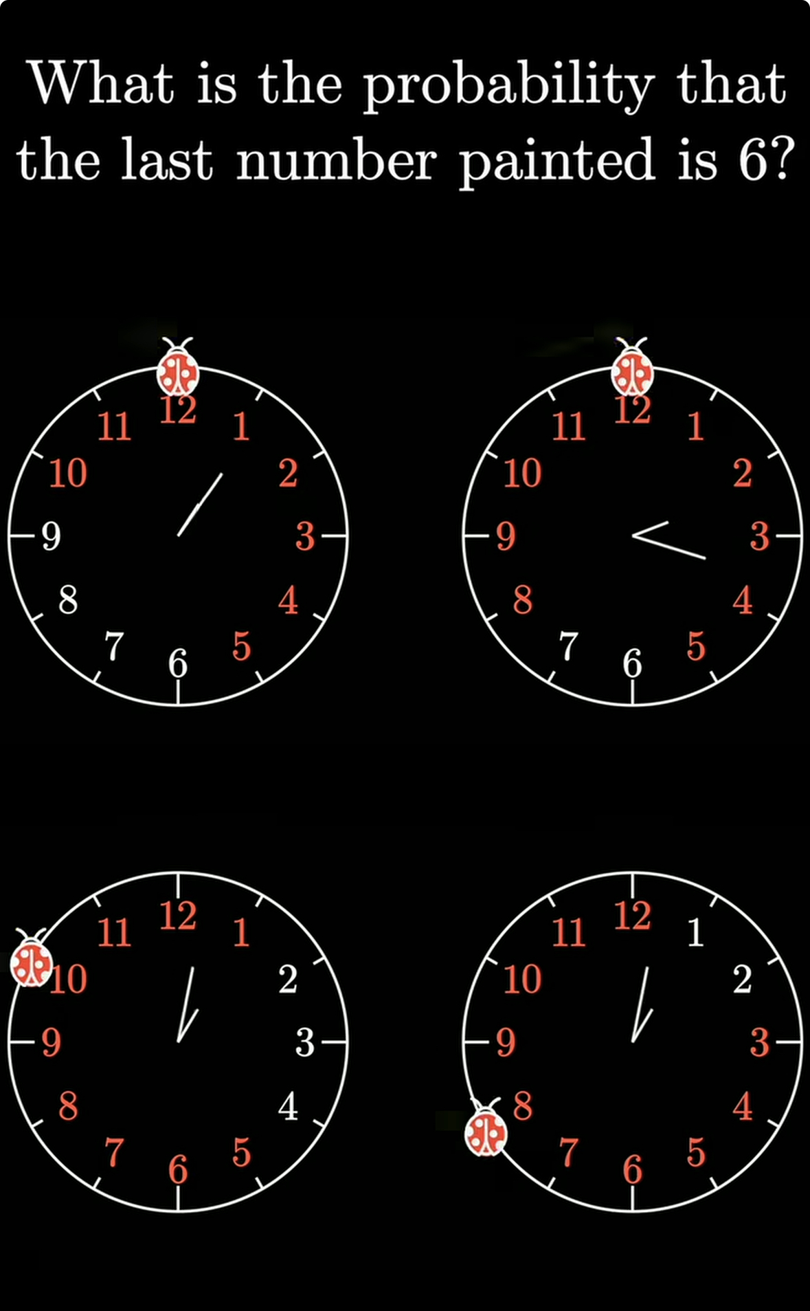 The Ladybug on the Clock